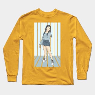 Girl Blu Sky Cloud Collection Long Sleeve T-Shirt